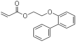 邻苯基苯氧乙基丙烯酸酯分子结构 (CAS 91442-24-9)