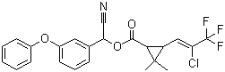 高效氯氟氰菊酯分子结构 (CAS 91465-08-6)