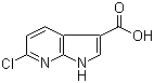 6-Chloro-1H-pyrrolo[2,3-b]pyridine-3-carboxylic acid molecular structure (CAS 915140-96-4)