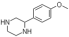 2-(4-Methoxyphenyl)piperazine molecular structure (CAS 91517-26-9)