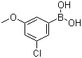 3-Chloro-5-methoxyphenylboronic acid molecular structure (CAS 915201-07-9)