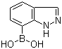 1H-吲唑-7-硼酸分子结构 (CAS 915411-01-7)