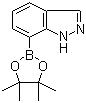 1H-吲唑-7-硼酸频哪醇酯分子结构 (CAS 915411-02-8)