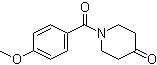 1-(4-Methoxybenzoyl)piperidin-4-one molecular structure (CAS 91586-26-4)