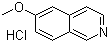 6-甲氧基异喹啉盐酸盐分子结构 (CAS 915865-96-2)