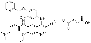 来那替尼马来酸盐分子结构 (CAS 915942-22-2)