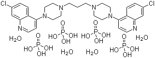 四磷酸哌喹四水合物分子结构 (CAS 915967-82-7)