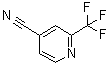 2-(Trifluoromethyl)-4-pyridinecarbonitrile molecular structure (CAS 916210-02-1)