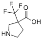 3-(Trifluoromethyl)pyrrolidine-3-carboxylic acid molecular structure (CAS 916423-57-9)