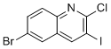 6-Bromo-2-chloro-3-iodoquinoline molecular structure (CAS 916429-26-0)
