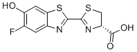 (S)-2-(5-fluoro-6-hydroxybenzo[d]thiazol-2-yl)-4,5-dihydrothiazole-4-carboxylic acid molecular structure (CAS 916661-57-9)