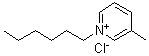 1-己基-3-甲基吡啶鎓氯化物分子结构 (CAS 916730-40-0)