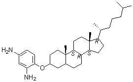 4-(胆甾烷-3-基氧基)-1,3-苯二胺分子结构 (CAS 916745-48-7)