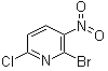 2-溴-6-氯-3-硝基吡啶分子结构 (CAS 91678-23-8)