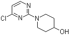 structure of CAS# 916791-08-7, 1-(4-Chloro-2-pyrimidinyl)-4-piperidinol