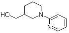 1-(2-吡啶基)-3-哌啶甲醇分子结构 (CAS 916791-11-2)