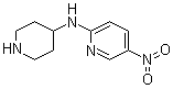 5-Nitro-N-4-piperidinyl-2-pyridinamine molecular structure (CAS 916791-14-5)