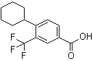4-环己基-3-三氟甲基苯甲酸分子结构 (CAS 916806-97-8)