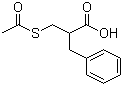 2-[(乙酰硫)甲基]-3-苯基丙酸分子结构 (CAS 91702-98-6)