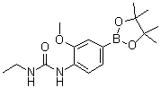 N-乙基-N'-[2-甲氧基-4-(4,4,5,5-四甲基-1,3,2-二氧硼杂环戊烷-2-基)苯基]脲分子结构 (CAS 917111-46-7)