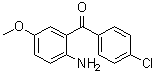 (2-Amino-5-methoxyphenyl)(4-chlorophenyl)methanone molecular structure (CAS 91713-54-1)
