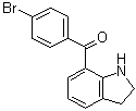 (4-溴苯基)(2,3-二氢-1H-吲哚-7-基)甲酮分子结构 (CAS 91714-41-9)