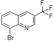 8-溴-3-(三氟甲基)喹啉分子结构 (CAS 917251-86-6)