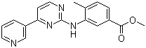 4-甲基-3-[[4-(3-吡啶基)-2-嘧啶基]氨基]苯甲酸甲酯分子结构 (CAS 917392-54-2)