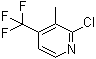 2-Chloro-3-methyl-4-(trifluoromethyl)pyridine molecular structure (CAS 917806-24-7)