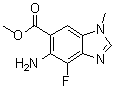 6-氨基-7-氟-3-甲基-苯并咪唑-5-羧酸甲酯分子结构 (CAS 918321-20-7)