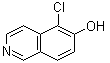 5-氯-6-异喹啉醇分子结构 (CAS 918488-41-2)