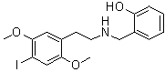 2-[[[2-(4-碘-2,5-二甲氧基苯基)乙基]氨基]甲基]苯酚分子结构 (CAS 919797-20-9)