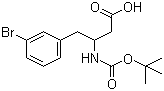 Boc-3-Amino-4-(3-bromophenyl)butyric acid molecular structure (CAS 919988-44-6)