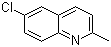 6-氯-2-甲基喹啉分子结构 (CAS 92-46-6)