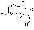 5-溴-1'-甲基螺[3H-吲哚-3,4'-哌啶]-2(1H)-酮分子结构 (CAS 920023-48-9)
