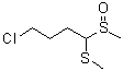 4-氯-1-甲基亚磺酰-1-甲硫基丁烷分子结构 (CAS 920492-33-7)