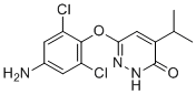 6-(4-氨基-2,6-二氯苯氧基)-4-异丙基哒嗪-3(2H)-酮分子结构 (CAS 920509-28-0)