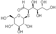 2-S-beta-D-吡喃葡萄糖基-2-硫代-D-葡萄糖分子结构 (CAS 92051-25-7)