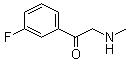 2-(甲基氨基)-1-(3-氟苯基)乙酮分子结构 (CAS 920804-03-1)