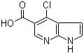 4-Chloro-1H-pyrrolo[2,3-b]pyridine-5-carboxylic acid molecular structure (CAS 920966-03-6)