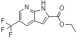 5-三氟甲基-1H-吡咯并[2,3-b]吡啶-2-羧酸乙酯分子结构 (CAS 920978-97-8)