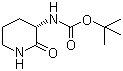 (S)-3-Boc-氨基哌啶-2-酮分子结构 (CAS 92235-39-7)