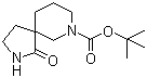 1-Oxo-2,7-diazaspiro[4.5]decane-7-carboxylic acid tert-butyl ester molecular structure (CAS 923009-50-1)