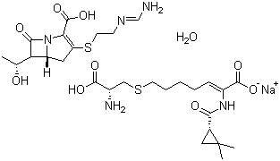 亚胺培南-西司他丁钠分子结构 (CAS 92309-29-0)
