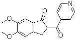 2,3-Dihydro-5,6-dimethoxy-2-(4-pyridinylcarbonyl)-1H-inden-1-one molecular structure (CAS 923571-15-7)