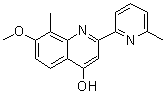 7-甲氧基-8-甲基-2-(6-甲基-2-吡啶基)-4-喹啉醇分子结构 (CAS 923604-92-6)