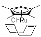 Chloro(1,5-cyclooctadiene)(pentamethylcyclopentadienyl)ruthenium(II) molecular structure (CAS 92390-26-6)