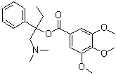 1-Dimethylamino-2-phenylbutan-2-yl 3,4,5-trimethoxybenzoate molecular structure (CAS 92414-09-0)