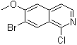 7-溴-1-氯-6-甲氧基异喹啉分子结构 (CAS 924271-35-2)