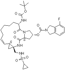丹诺普韦分子结构 (CAS 924302-43-2)